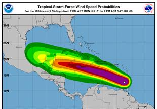 Sinapred se prepara por efectos indirectos del huracán Beryl en el Caribe Norte