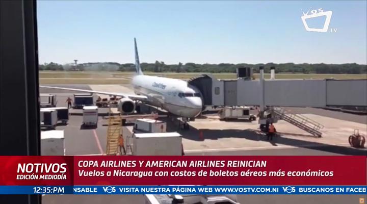 Copa Airlines y American Airlines regresan a Nicaragua