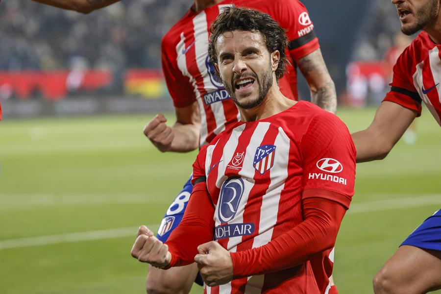 Foto de archivo Mario Hermoso celebrando un gol con el Atlético de Madrid. /EFE