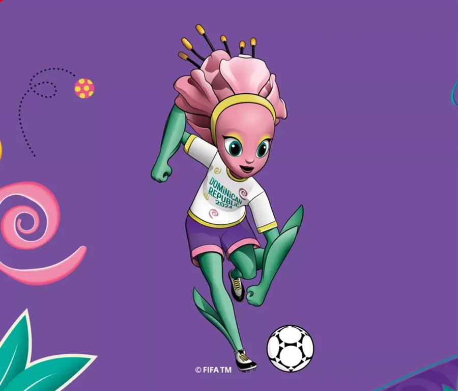 Captura de pantalla tomada de la página oficial de la FIFA de 'Taní', la mascota oficial del Mundial Femenino sub-17 que se disputará en República Dominicana. /EFE