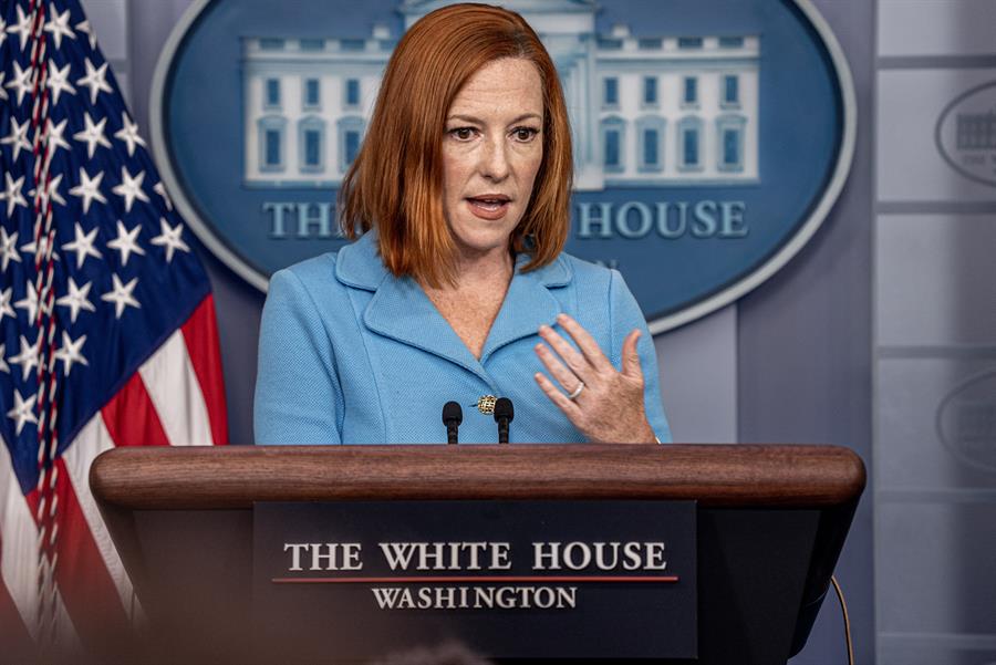 Portavoz de la Casa Blanca, Jen Psaki. EFE