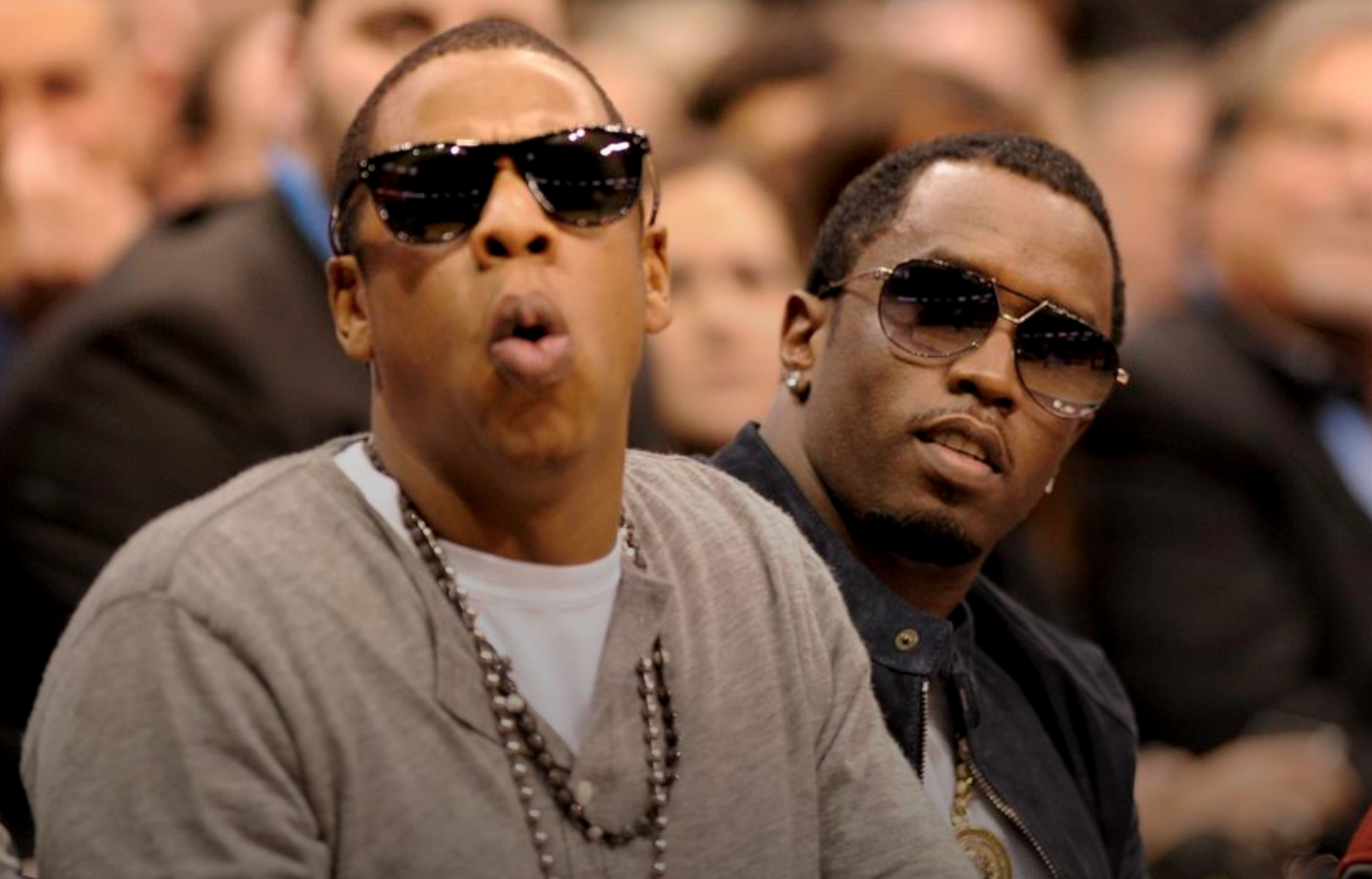 Fotografía de archivo de los raperos estadounidenses Jay Z (i) y Diddy (d). /EFE