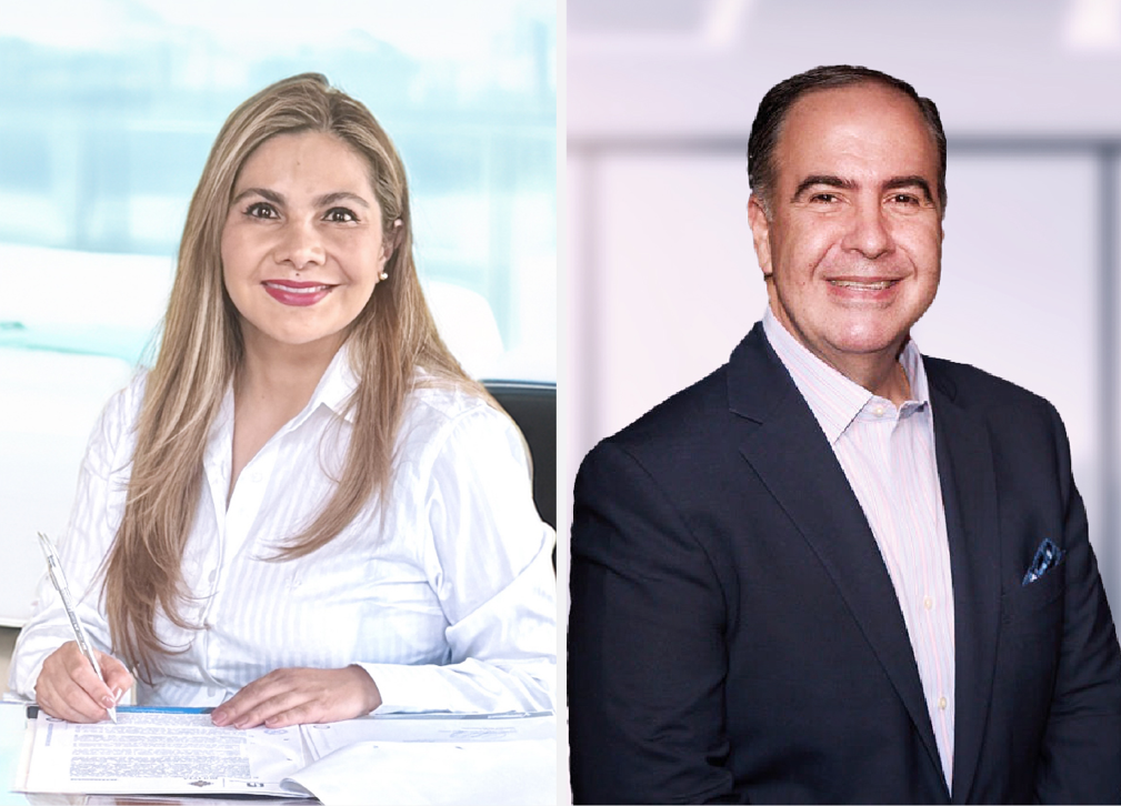 Cecilia Delgado, Senior Investment Manager de Incofin y Rubén Buitrago, Gerente General de Banco Ficohsa Nicaragua./ cortesía