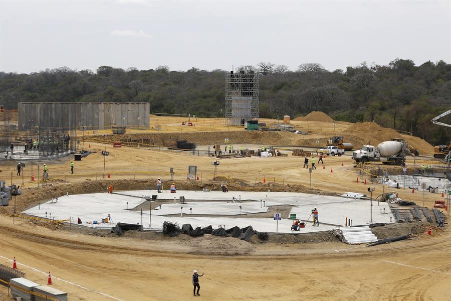 Fotografía cedida por la Presidencia de Ecuador de la construcción de la cárcel El Encuentro. / EFE