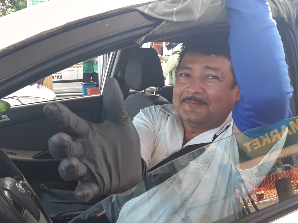 Taxistas se protegen ante el coronavirus / Cortesía