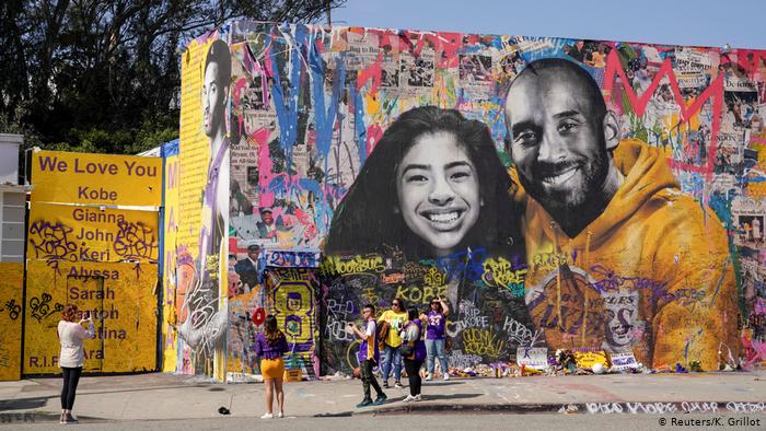 Los murales en Los Ángeles en homenaje a Kobe. 