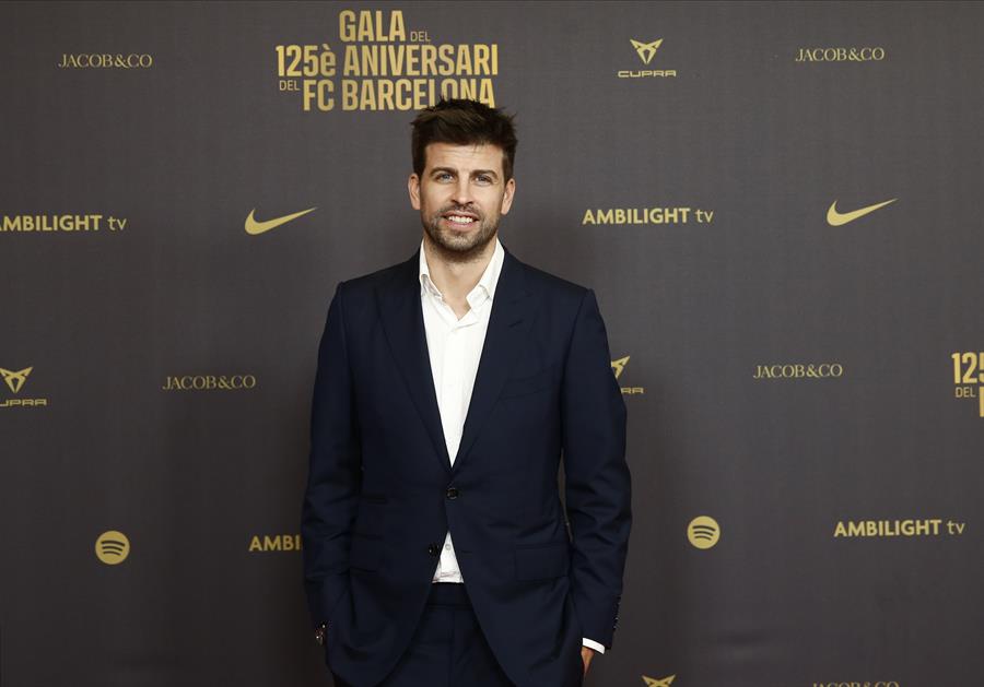 El exfutbolista Gerard Piqué a su llegada a la gala de celebración./ EFE