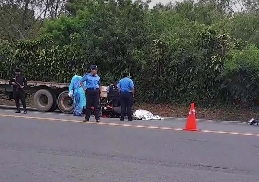 Accidente de tránsito donde falleció Jonathan David Galán Pavón